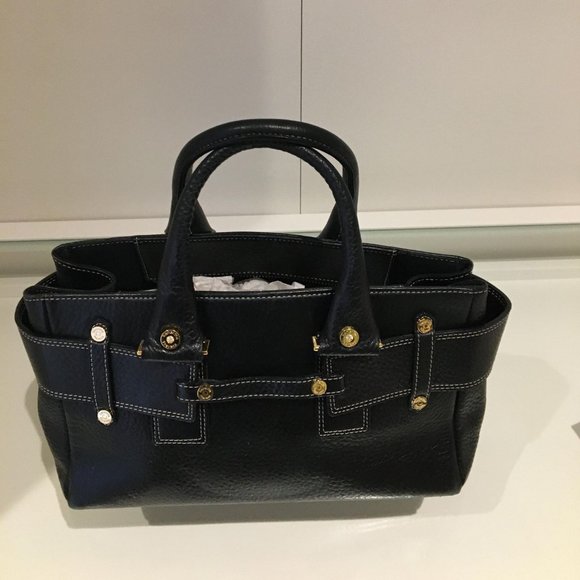 Samantha Thavasa leather bag in navy blue - Picture 1 of 4